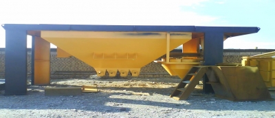 Heavy aggregate silo